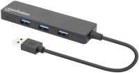 Кардридер / USB-хаб MANHATTAN 4-Port USB 3.0 Type-A Hub 