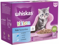 Фото - Корм для кішок Whiskas Kitten Fish Favourites in Jelly  12 pcs