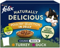 Zdjęcia - Karma dla kotów Felix Naturally Delicious Poultry Selection in Jelly  48 pcs