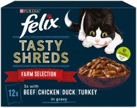 Фото - Корм для кішок Felix Tasty Shreds Farm Selection in Gravy  12 pcs