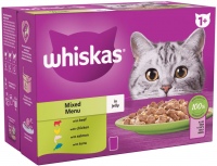 Zdjęcia - Karma dla kotów Whiskas 1+ Mixed Menu in Jelly  48 pcs
