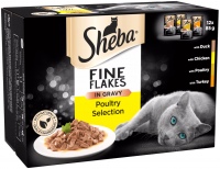Фото - Корм для кішок Sheba Fine Flakes Poultry Collection in Gravy  48 pcs