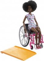 Lalka Barbie Doll With Wheelchair and Ramp HJT14 