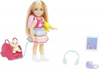 Lalka Barbie Chelsea Travel Set With Puppy HJY17 