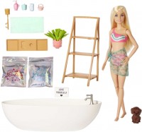 Lalka Barbie Doll and Bathtub Playset HKT92 