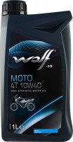 Фото - Моторне мастило WOLF Moto 4T 10W-40 1 л