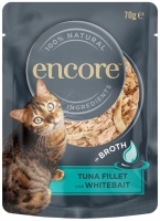 Фото - Корм для кішок Encore Tuna Fillet with Whitebait in Broth Pouch  16 pcs