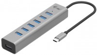 Кардридер / USB-хаб i-Tec USB-C Charging Metal HUB 7 Port 