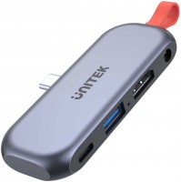 Фото - Кардридер / USB-хаб Unitek uHUB Q4 Lite 4-in-1 USB-C Hub for iPad Pro and Air with HDMI and 100W Power Delivery 