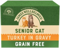 Zdjęcia - Karma dla kotów James Wellbeloved Senior Cat Turkey in Gravy  24 pcs