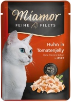 Karma dla kotów Miamor Fine Fillets in Jelly Chicken/Tomatoes  24 pcs