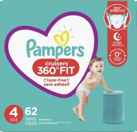 Фото - Підгузки Pampers Cruisers 360 4 / 62 pcs 