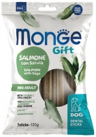 Zdjęcia - Karm dla psów Monge Gift Adult Mini Salmon with Sage 120 g 7 szt.