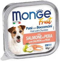 Karm dla psów Monge Fruit Pate Salmone/Pear 100 g 1 szt.