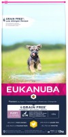 Karm dla psów Eukanuba Grain Free Puppy Small Medium Breed Chicken 12 kg 