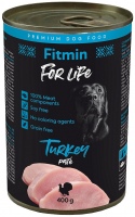 Karm dla psów Fitmin For Life Turkey Pate 1 szt. 0.4 kg