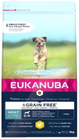 Karm dla psów Eukanuba Grain Free Adult Small/Medium Chicken 3 kg