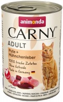 Zdjęcia - Karma dla kotów Animonda Adult Carny Turkey/Chicken Liver  400 g 6 pcs