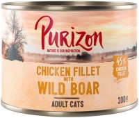 Zdjęcia - Karma dla kotów Purizon Adult Canned Chicken Fillet with Wild Boar  200 g 24 pcs