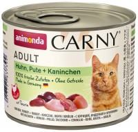Karma dla kotów Animonda Adult Carny Chicken/Turkey/Rabbit  200 g 6 pcs