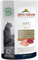 Karma dla kotów Almo Nature HFC Jelly Tuna and Chicken Fillets with Ham 