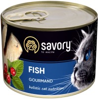 Фото - Корм для кішок Savory Adult Cat Gourmand Fish Pate  200 g