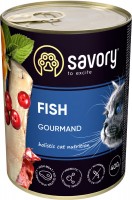Karma dla kotów Savory Adult Cat Gourmand Fish Pate  400 g