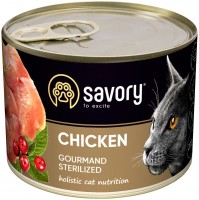 Фото - Корм для кішок Savory Cat Sterilised Chicken Pate  200 g