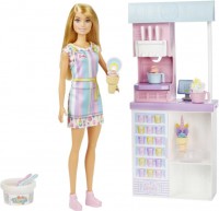 Lalka Barbie Ice Cream Shop Playset HCN46 