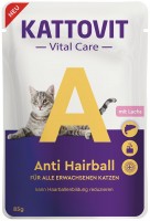 Karma dla kotów Kattovit Vital Care Anti Hairball Salmon  6 pcs