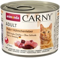 Karma dla kotów Animonda Adult Carny Turkey/Chicken Liver  200 g 6 pcs