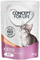 Karma dla kotów Concept for Life Kitten Jelly Pouch Salmon  12 pcs