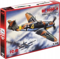 Фото - Збірна модель ICM Messerschmitt Bf 109F-4 (1:48) 