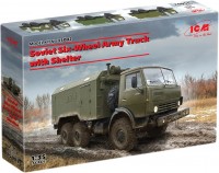 Zdjęcia - Model do sklejania (modelarstwo) ICM Soviet Six-Wheel Army Truck with Shelter (1:35) 