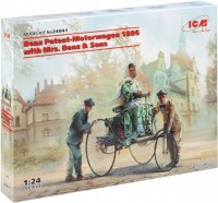 Фото - Збірна модель ICM Benz Patent-Motorwagen (1886) with Mrs. Benz and Sons (1:24) 