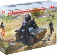 Фото - Збірна модель ICM P 204 (f) with German Armoured Vehicle Crew (1:35) 