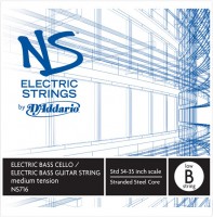 Struny DAddario NS Electric Bass Guitar/Cello Low B String 4/4 Medium 