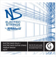 Struny DAddario NS Electric Bass Guitar/Cello G String 4/4 Medium 