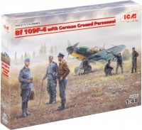 Zdjęcia - Model do sklejania (modelarstwo) ICM Bf 109F-4 with German Ground Personnel (1:48) 