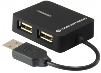 Кардридер / USB-хаб Conceptronic C4PUSB2 