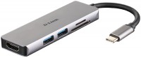 Кардридер / USB-хаб D-Link DUB-M530 