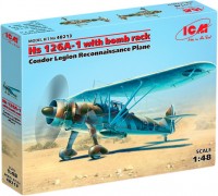 Фото - Збірна модель ICM Hs 126A-1 with Bomb Rack (1:48) 