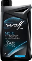 Zdjęcia - Olej silnikowy WOLF Moto 4T 10W-30 1 l