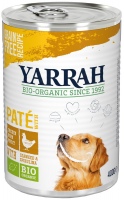 Karm dla psów Yarrah Organic Dog Pate with Chicken/Seaweed 400 g 1 szt.