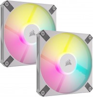 Фото - Система охолодження Corsair iCUE AF120 RGB SLIM White Twin Pack 