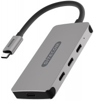 Czytnik kart pamięci / hub USB Sitecom USB-C Hub 4 Port CN-386 
