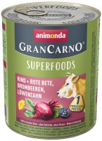 Корм для собак Animonda GranCarno Superfoods Beef/Beetroot/Blackberries 
