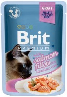 Корм для кішок Brit Premium Pouch Sterilised Salmon Fillets 85 g 