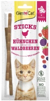 Zdjęcia - Karma dla kotów GimCat Sticks Chicken/Forest Berries 15 g 