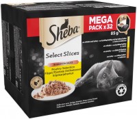 Karma dla kotów Sheba Select Slices Poultry Selection in Gravy 32 pcs 